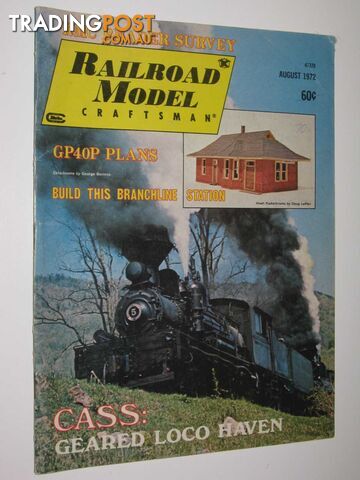 Railroad Model Craftsman Vol 41 #3 : August 1972  - Author Not Stated - 1972