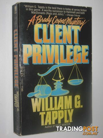 Client Privilege - Brady Coyne Mystery - Tapply William G. - 1991