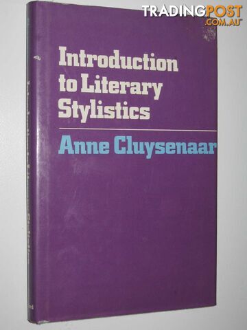 Introduction to Literary Stylistics  - Cluysenaar Anne - 1976