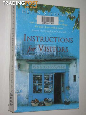 Instructions For Visitors  - Stevenson Helen - 2002