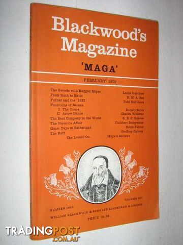 Blackwoods Magazine February 1970 : Number 1852, Volume 307 - Author Not Stated...