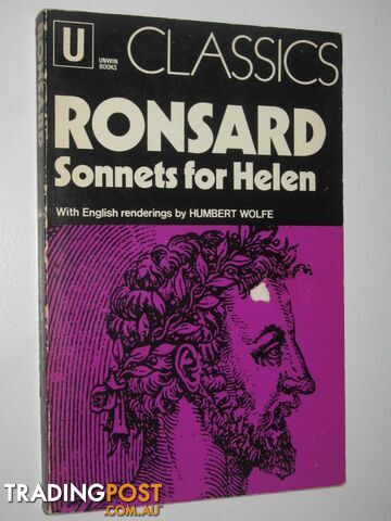 Sonnets for Helen  - Ronsard Pierre de - 1972