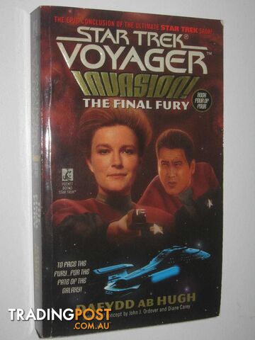 The Final Fury: Invasion Book 4 - Star Trek Voyager Series #9 - Wright Susan - 1996 - photo 1 of 1