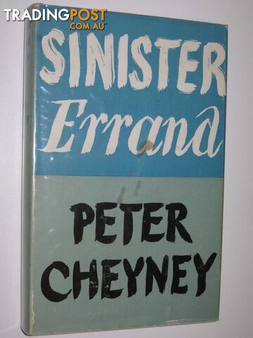 Sinister Errand - Cheyney Peter - 1972