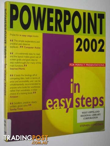 Powerpoint 2002 In Easy Steps  - Copestake Stephen - 2002