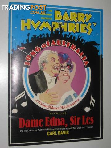 Song of Australia: An Educational Sonarama Crafted by Barry Humphries and Carl Davis, Program Guide  - Author Not Stated - 1983