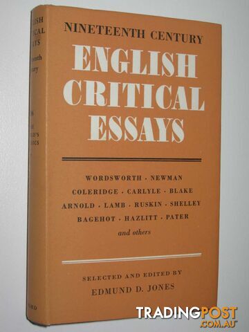 English Critical Essays (Nineteenth Century) - The World's Classics Series #206  - Jones Edmund D. - 1963