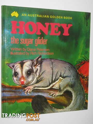 Honey the Sugar Glider - An Australian Golden Book Series  - Peterson Diana - 1975