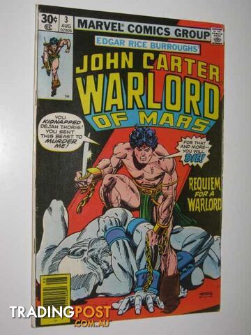 John Carter, Warlord of Mars #3  - Wolfman Merv - 1977