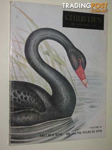 Christie's In Australia : Catalogue Of Australian Printed Books And Manuscripts...