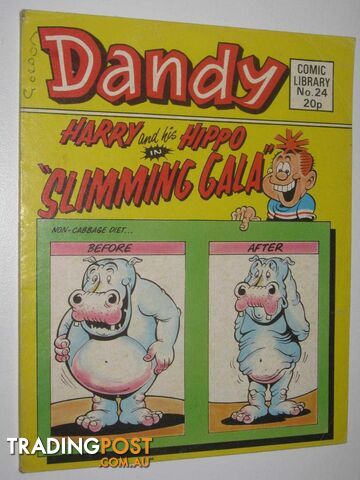 Harry and His Hippo in "Slimming Gala" - Dandy Comic Library #24  - Author Not Stated - 1984