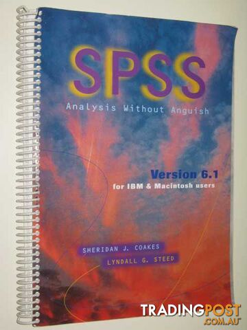 SPSS Analysis Without Anguish 6.1  - Coakes Sherdian J. - 1997