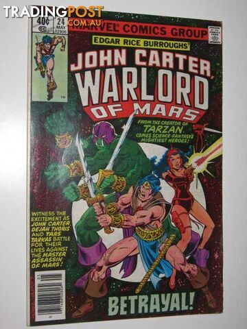 John Carter, Warlord of Mars #24  - Claremont Chris - 1979