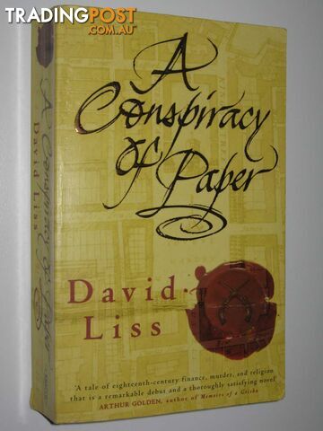 A Conspiracy of Paper  - Liss David - 2000