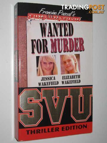 Wanted for Murder - Sweet Valley University Thriller #1 - Pascal Francine & John, Laurie - 1995 - photo 1 of 1