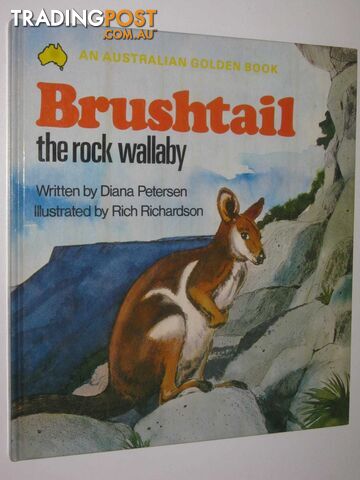 Brushtail the Rock Wallaby - An Australian Golden Book Series  - Peterson Diana - 1975