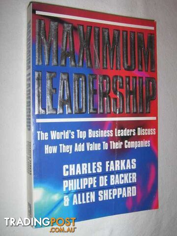 Maximum Leadership  - Farkas Charles & De Backer, Phillippe & Sheppard, Allen - 1995