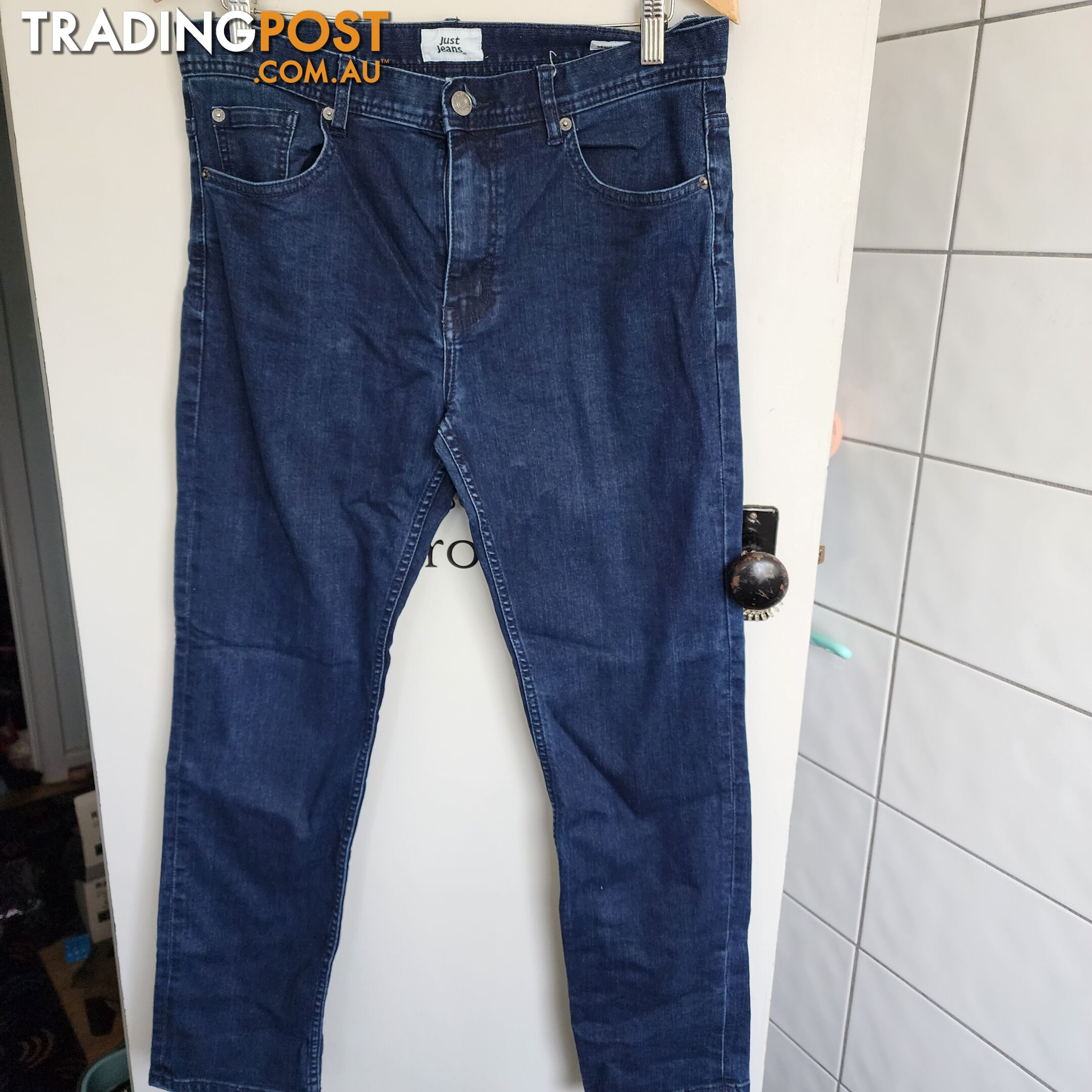 Just jeans mens dark wash denim jeans