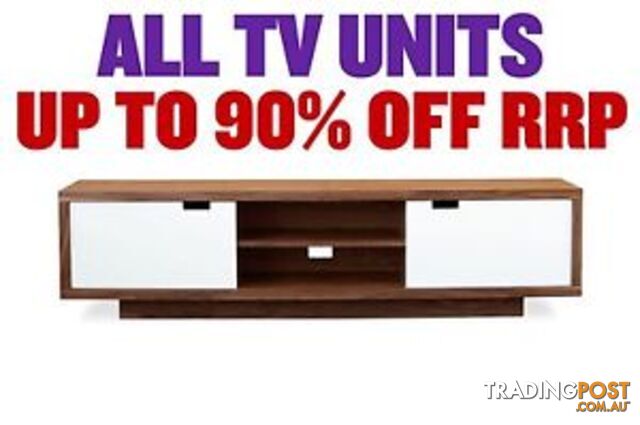 FACTORY SECOND TV UNITS - up to 90% OFF RRP