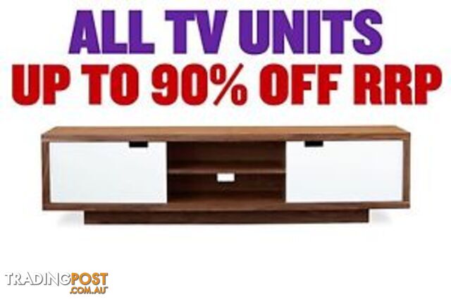 FACTORY SECOND TV UNITS - up to 90% OFF RRP