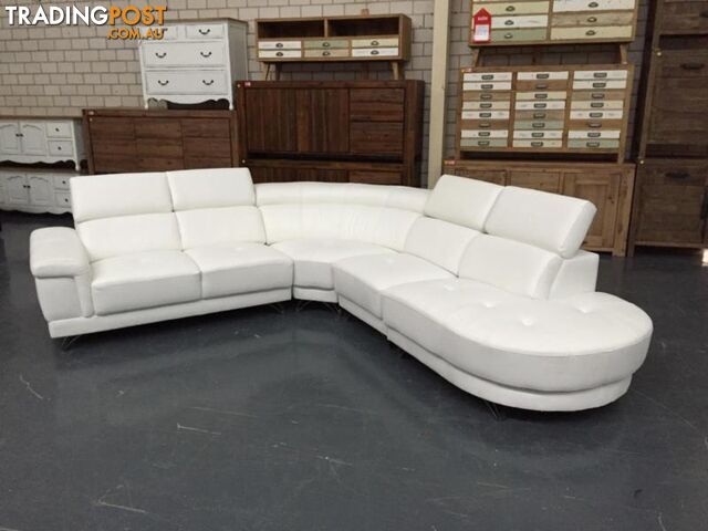 PEARL - leather lounge, white - photo 4 of 5