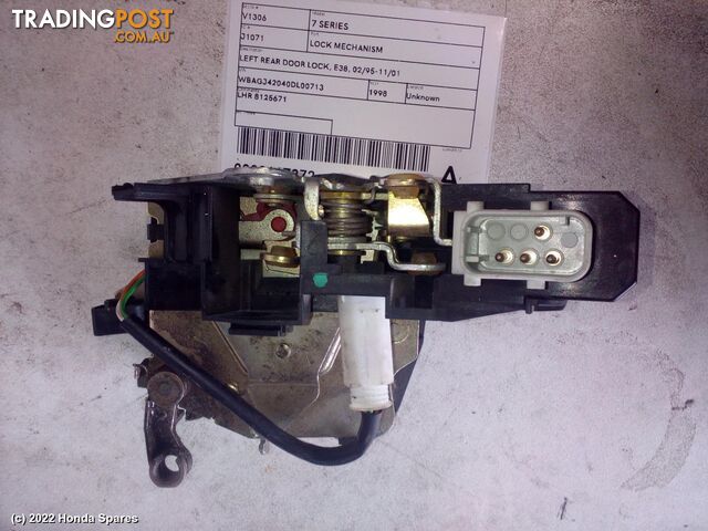 Door/Boot/Gate Lock 1998 BMW 7 SERIES