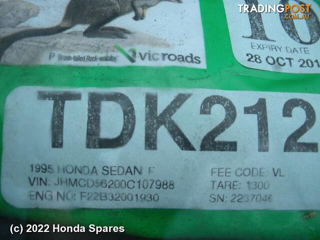 1995 HONDA - ACCORD Front Torsion Bar
