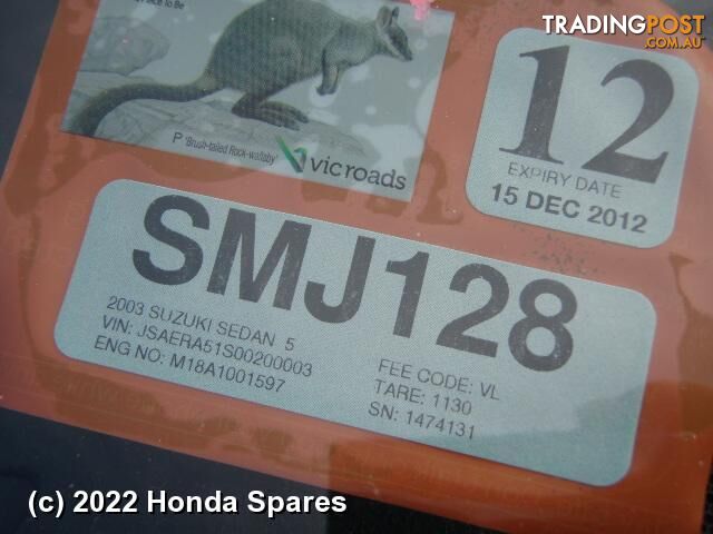 Door/Boot/Gate Lock 2003 SUZUKI LIANA