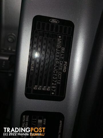 2013 FORD - FIESTA Fuse Box