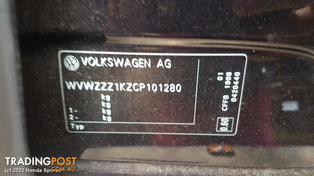 2012 VOLKSWAGEN - GOLF Heater Fan Motor