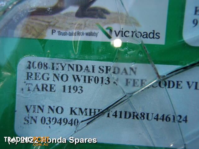 2008 HYUNDAI - ELANTRA Right Rear Wnd Reg/Motor
