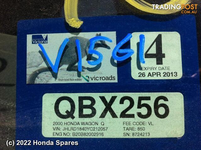2000 HONDA - CRV Right Rear Wnd Reg/Motor