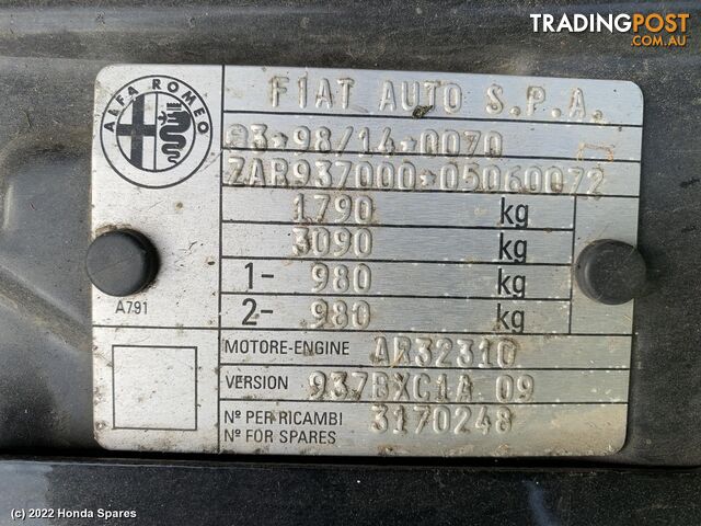 2003 ALFA ROMEO - 147 Right Front Lower Control Arm