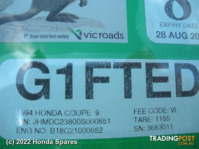 1994 HONDA - INTEGRA Right Indicator/Fog/Side