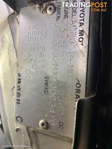 2000 TOYOTA - TARAGO Radiator Support