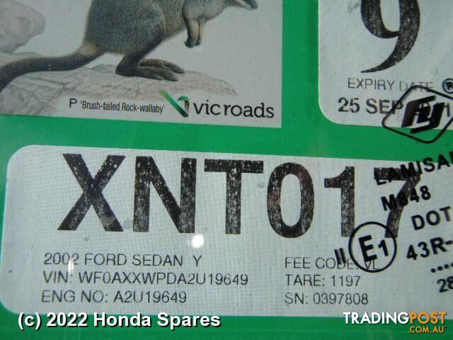 2002 FORD - FOCUS Starter