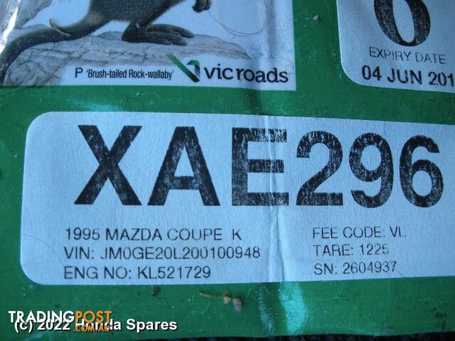 1995 MAZDA - MX6 Right Taillight