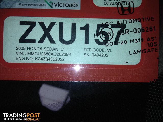 Door/Boot/Gate Lock 2009 HONDA ACCORD