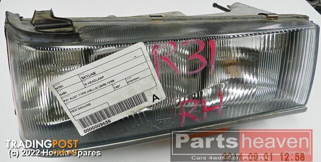 1987 NISSAN - SKYLINE Right Headlamp