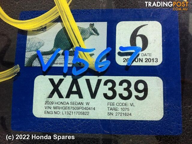 2009 HONDA - JAZZ Door Handle