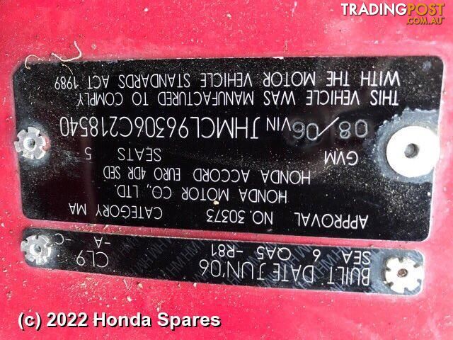 2006 HONDA - ACCORD Right Door Mirror