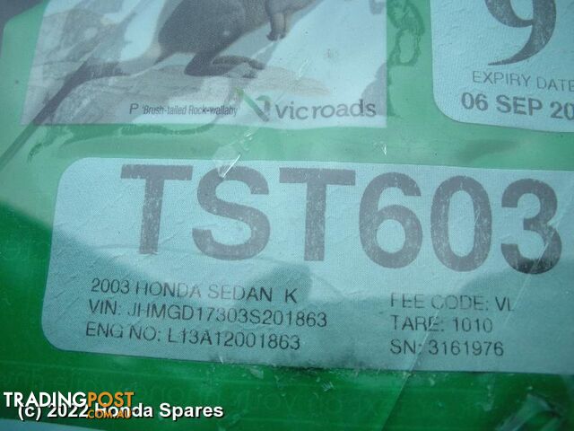 Abs Sensor 2003 HONDA JAZZ