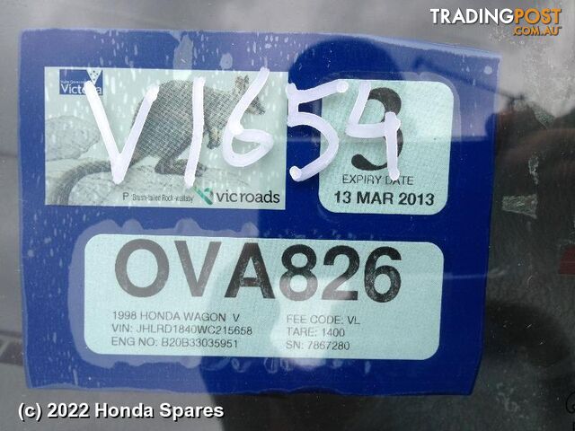1998 HONDA - CRV Right Front Door Window