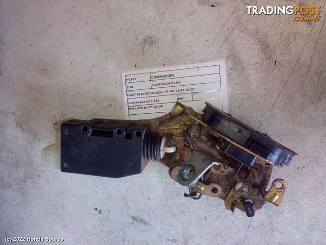 Door/Boot/Gate Lock 2001 HOLDEN COMMODORE