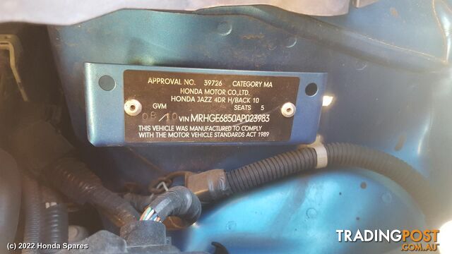 Abs Sensor 2010 HONDA JAZZ
