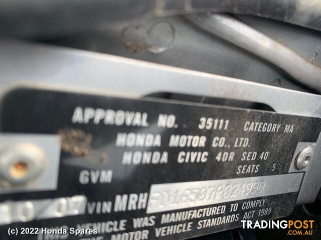 2007 HONDA - CIVIC Front Seat - photo 2 of 29