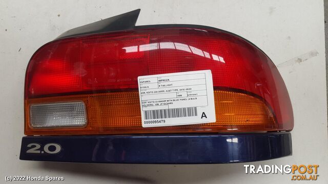 1999 SUBARU - IMPREZA Right Taillight