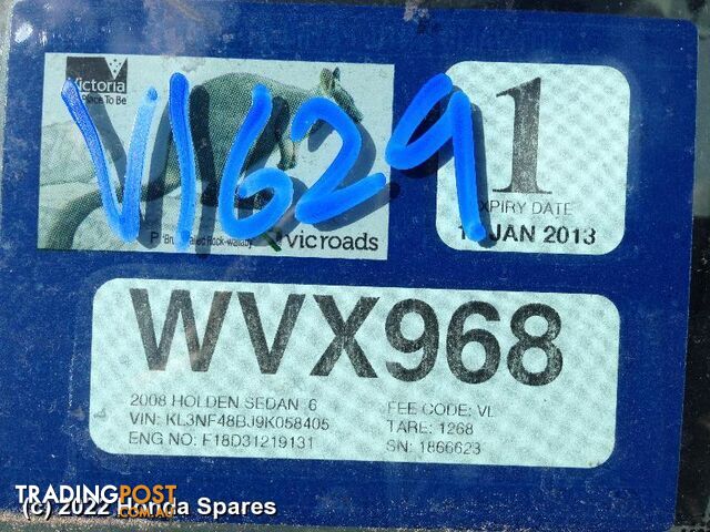 2008 HOLDEN - VIVA Right Taillight