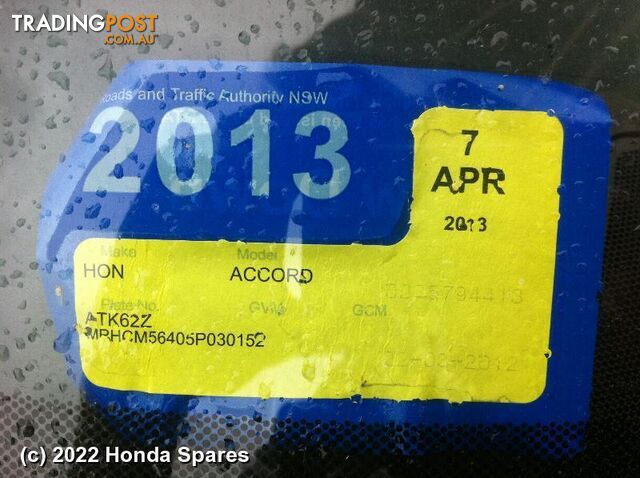 2005 HONDA - ACCORD Door/Tailgate Seal