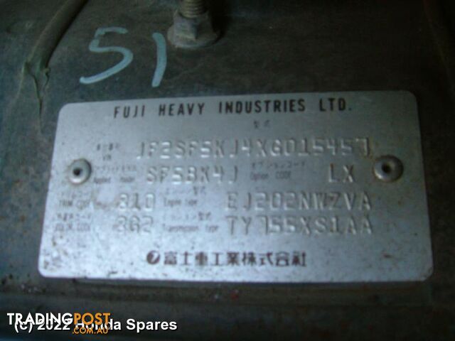 1998 SUBARU - FORESTER Steering Pump